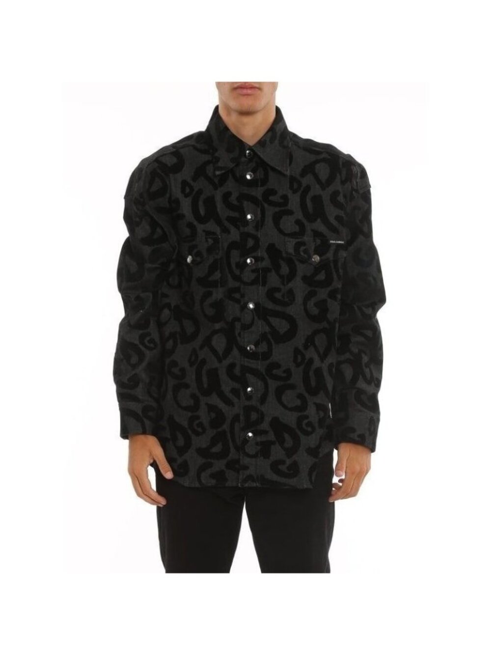 Dolce & Gabbana Denim Jacket 44 Top Chemise Button Up Dress Shirt